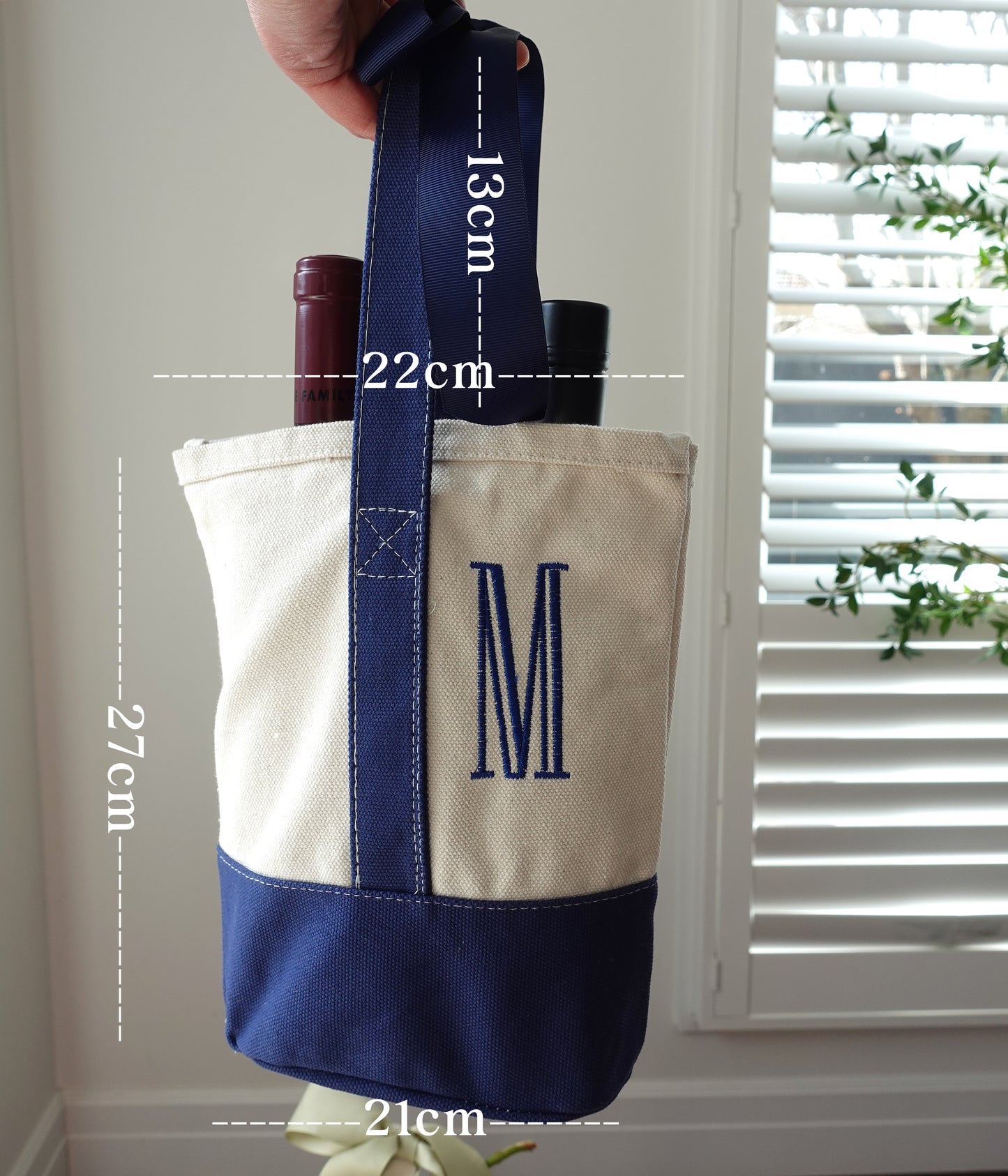 Tote + Tumbler Set, Personalized Wine Bag, Tote