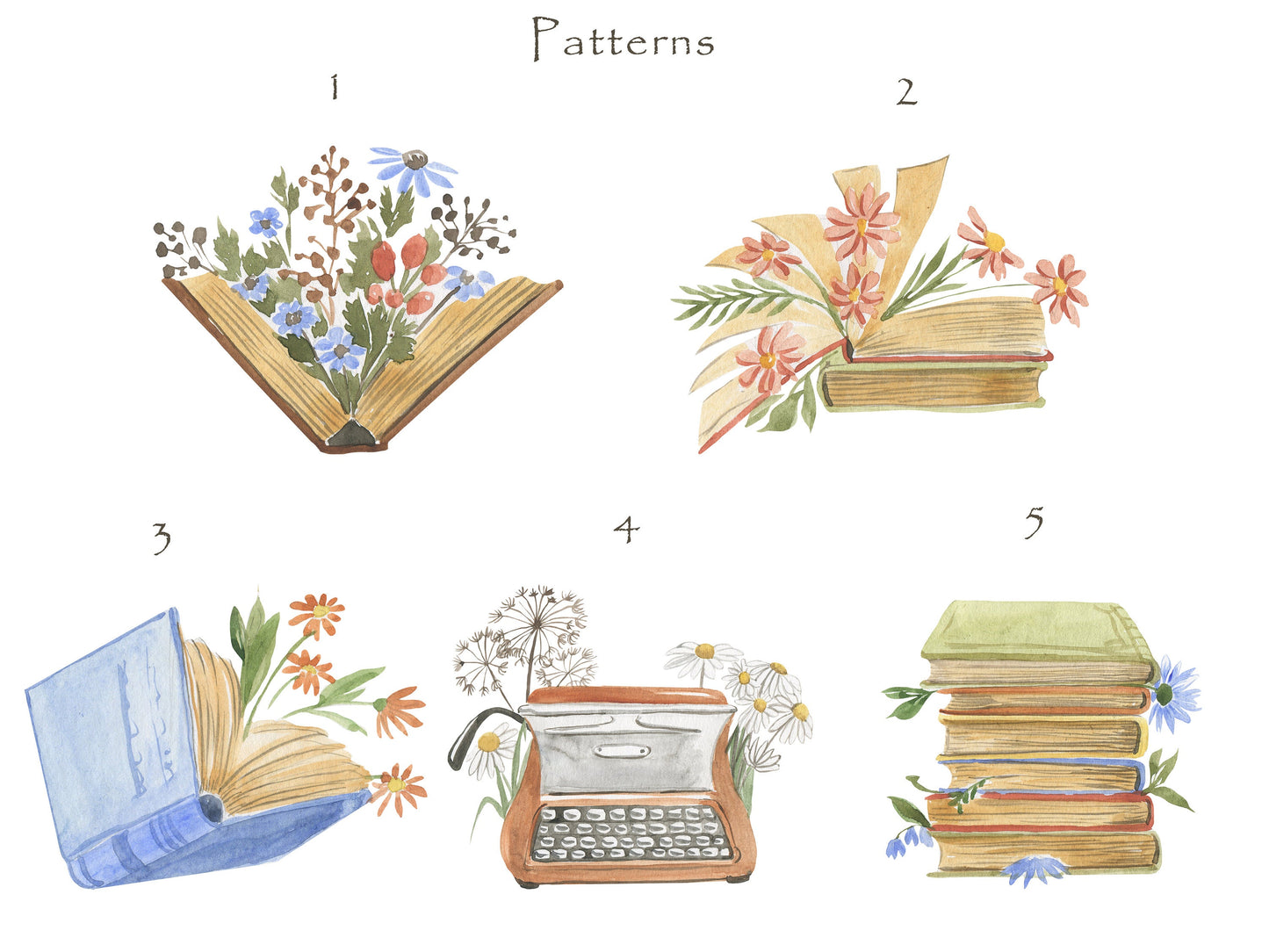 Floral BooksTote Bags