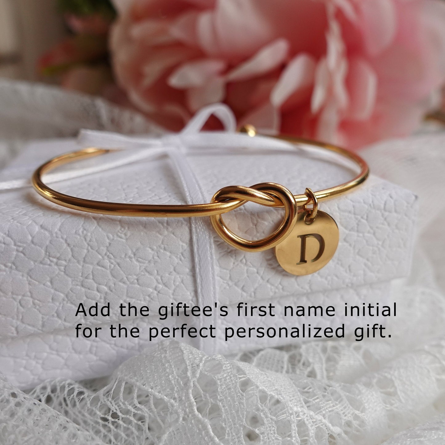 Personalized Tie the Knot Bracelet
