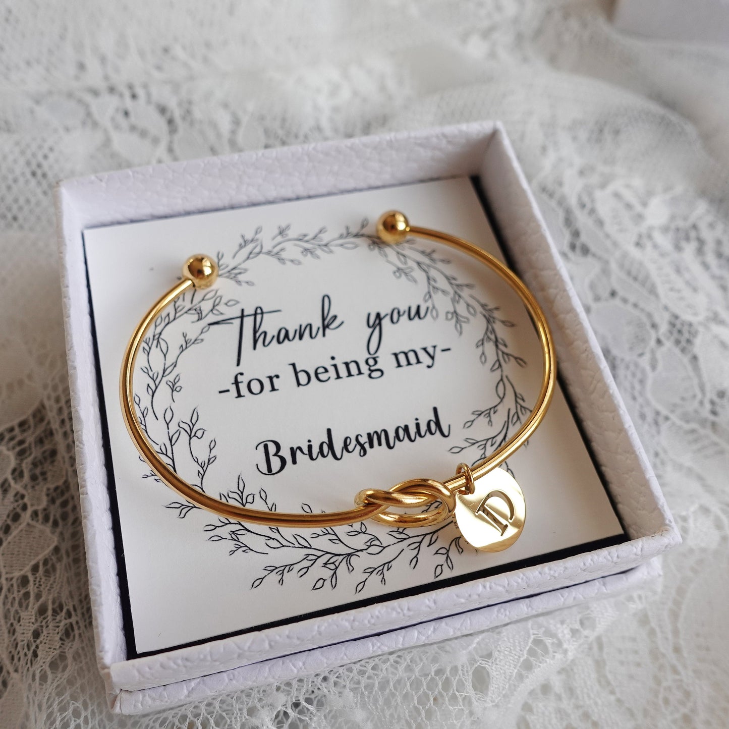 Personalized Tie the Knot Bracelet