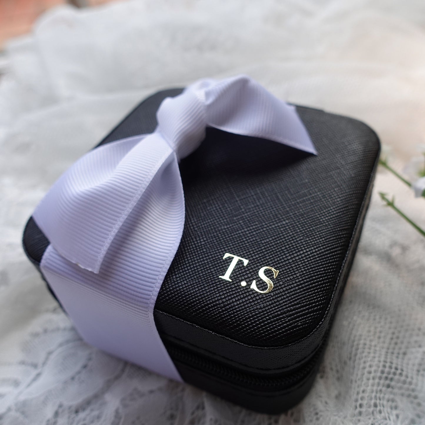 Personalized Jewelry Boxes with Ribbon