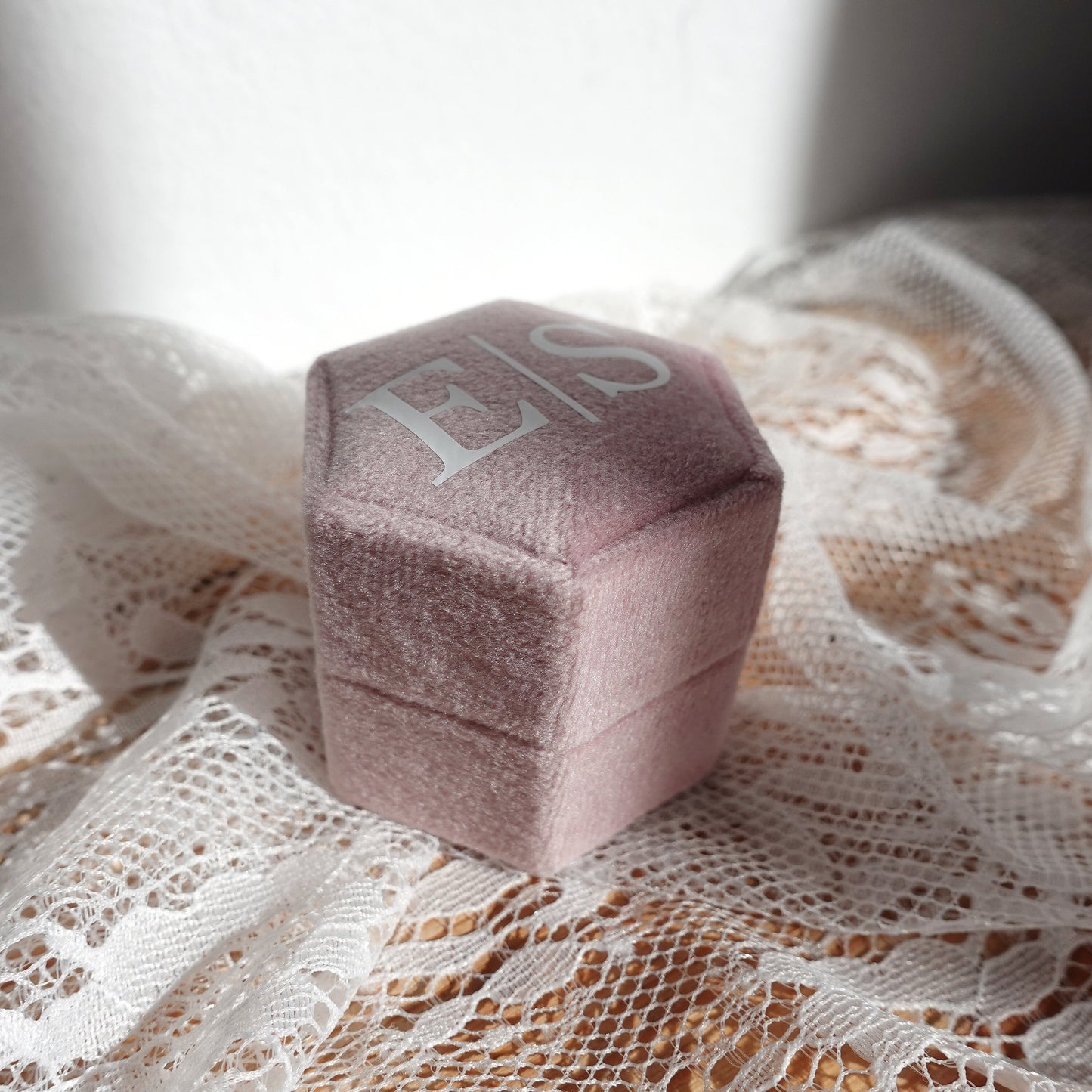 Personalized Velvet Ring Box