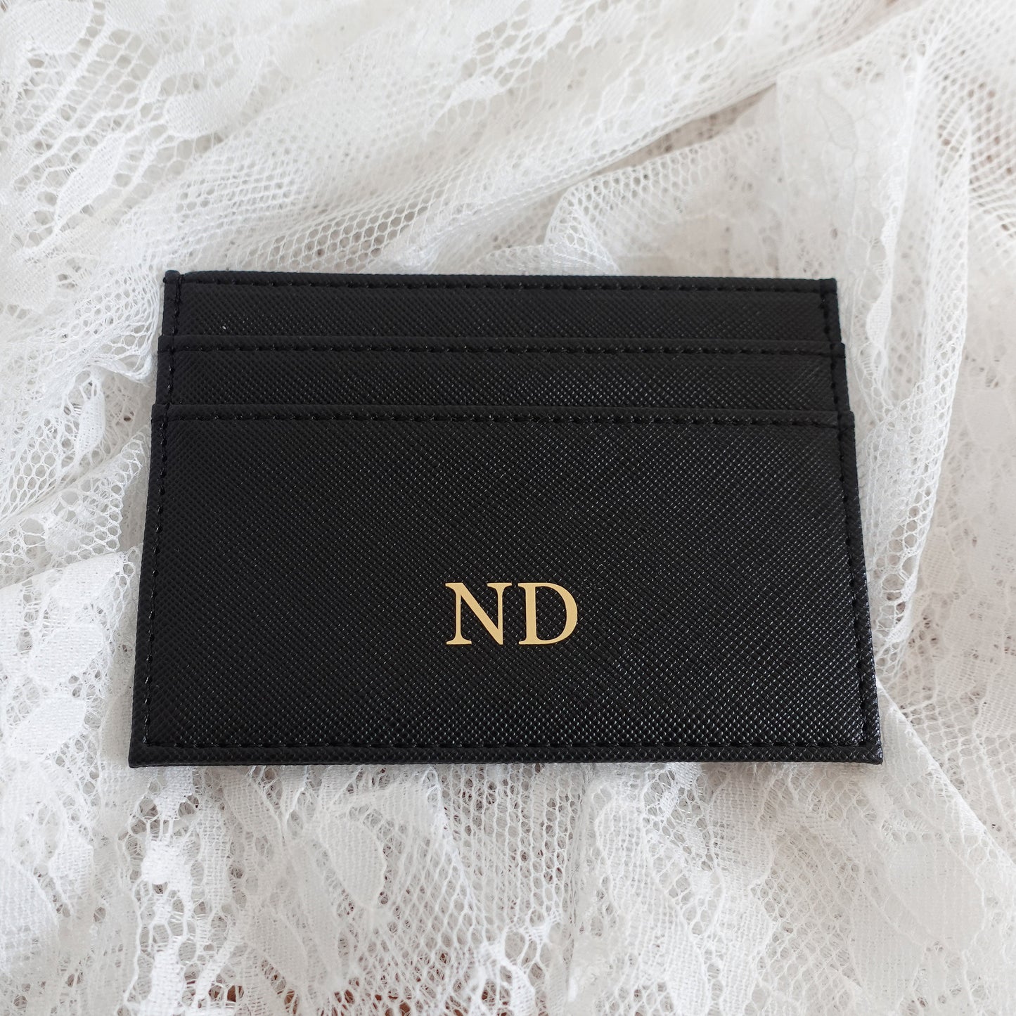 Personalised Leather Card Holder, Purse