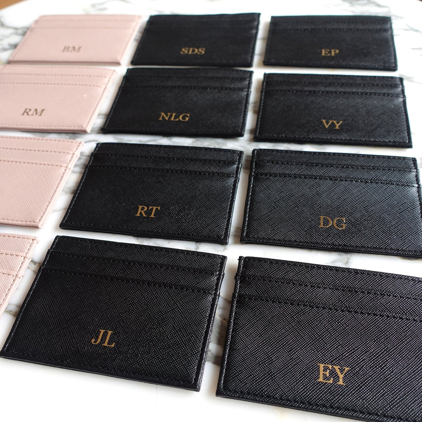 Personalised Leather Card Holder, Purse