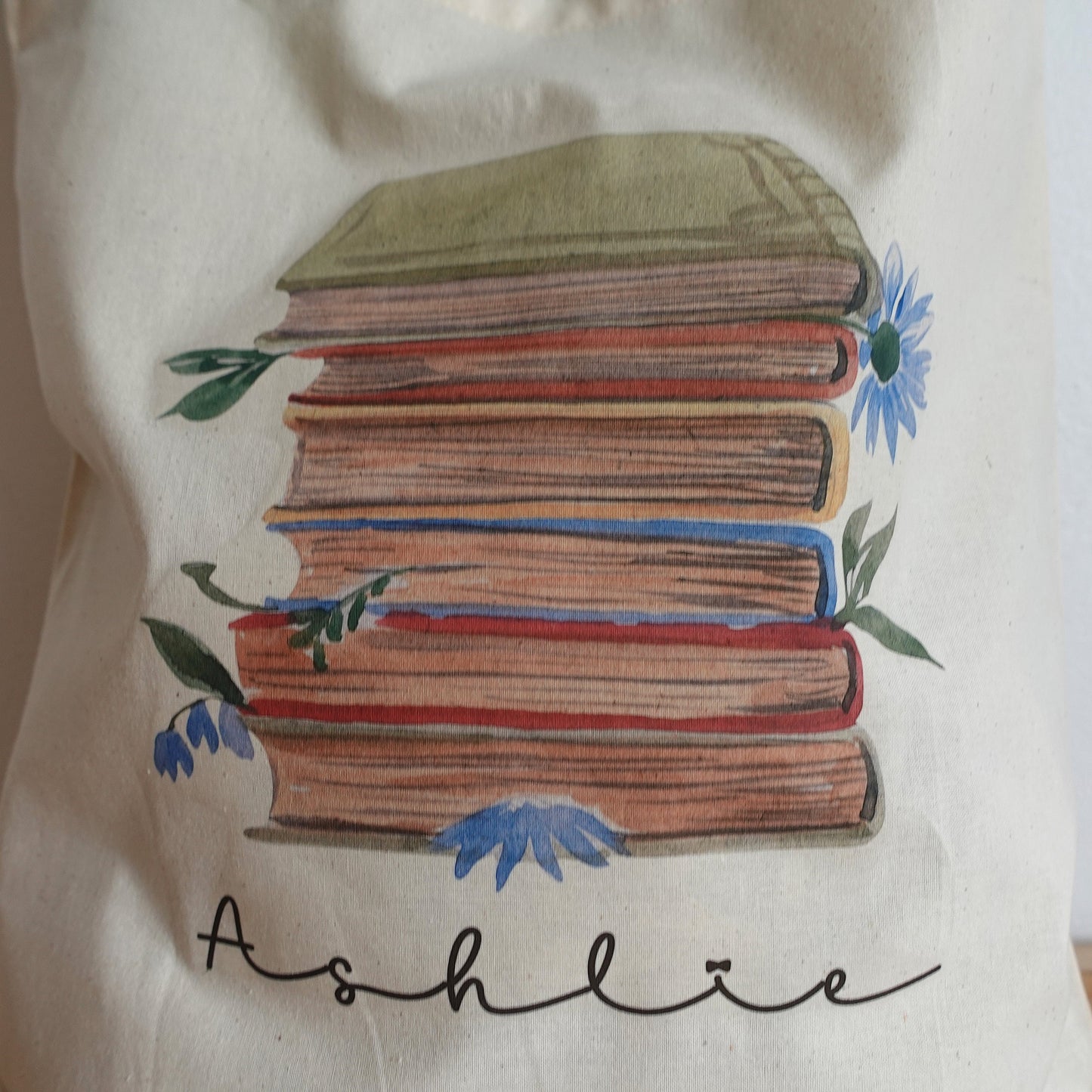 Floral BooksTote Bags