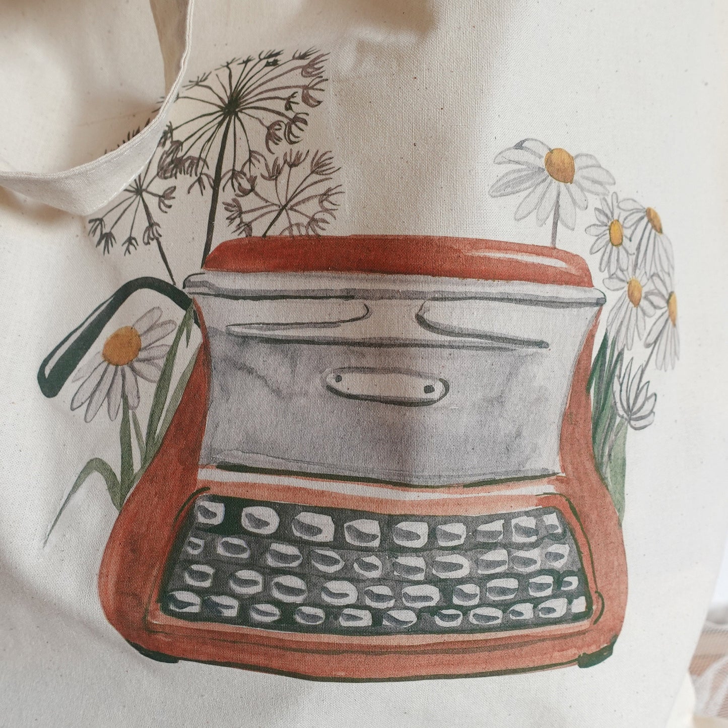 Floral BooksTote Bags