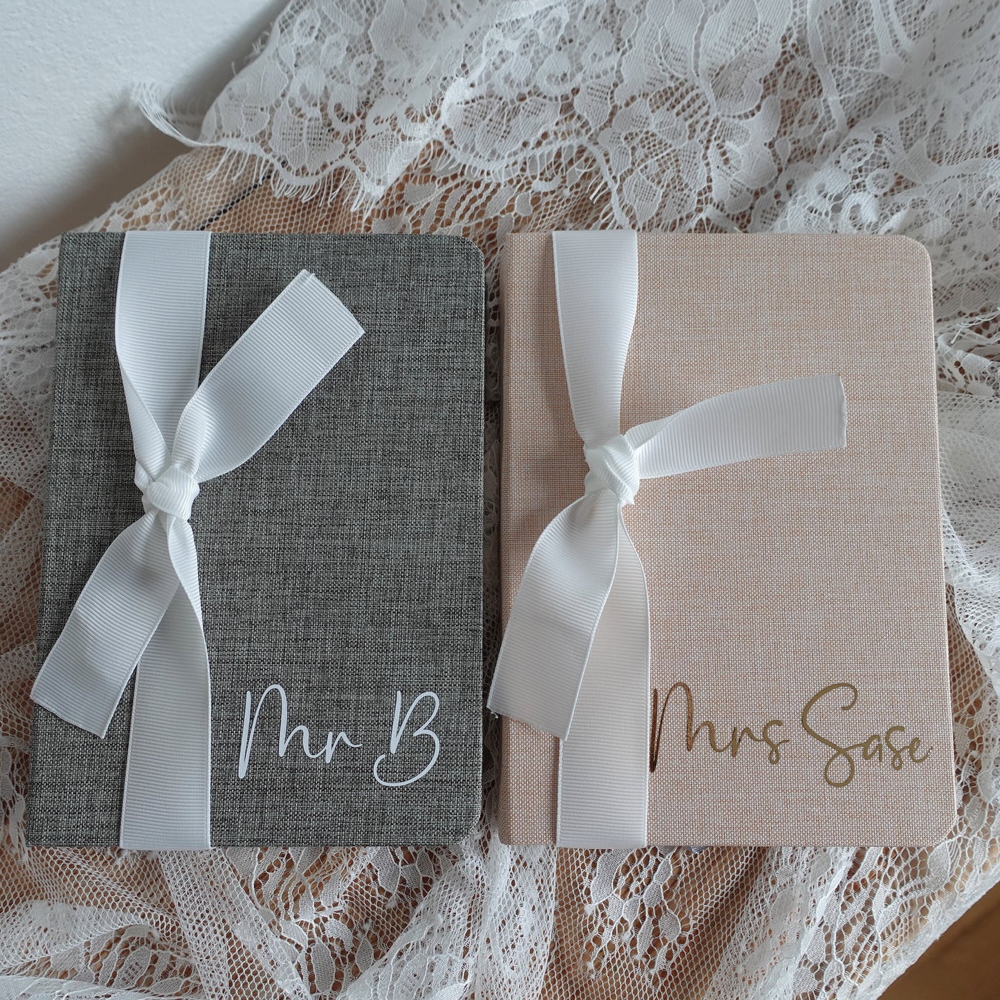 Personalized Fabric Journal, 5"x7" Notebook