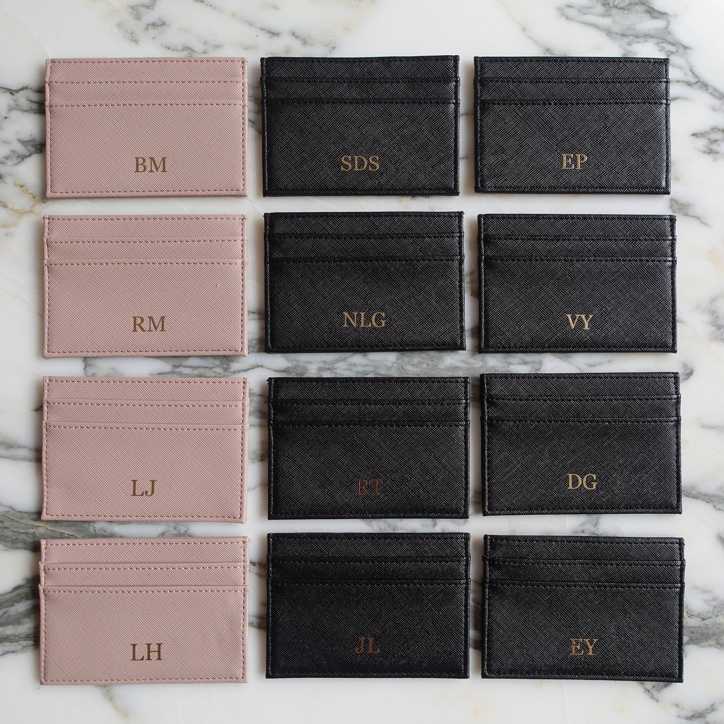 Personalised Leather Card Holder, Purse