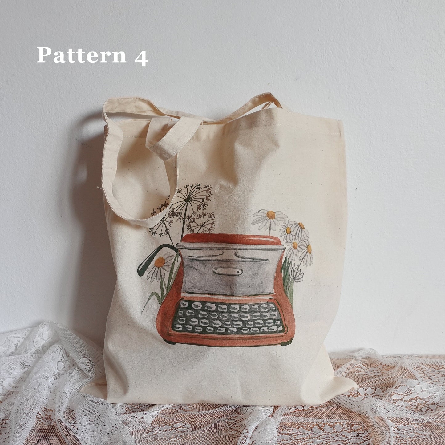 Floral BooksTote Bags