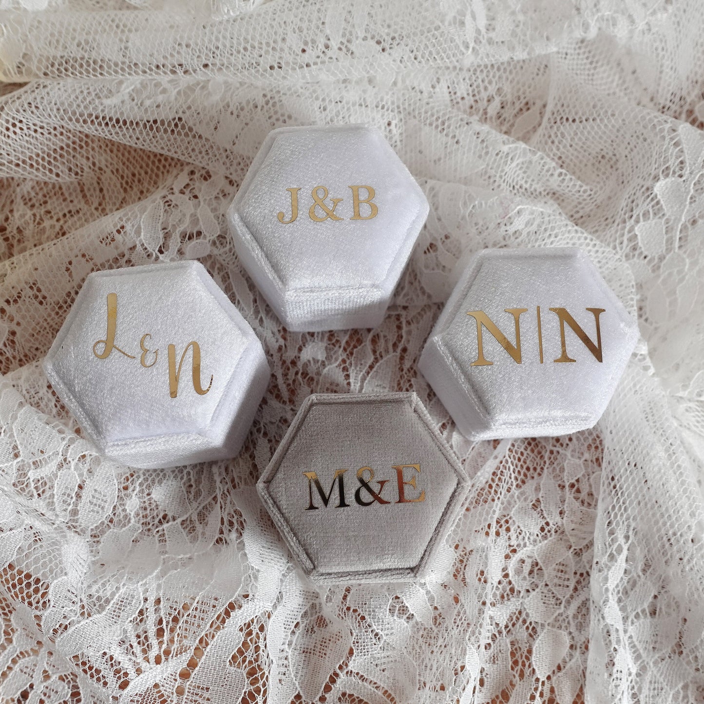 Personalized Velvet Ring Box