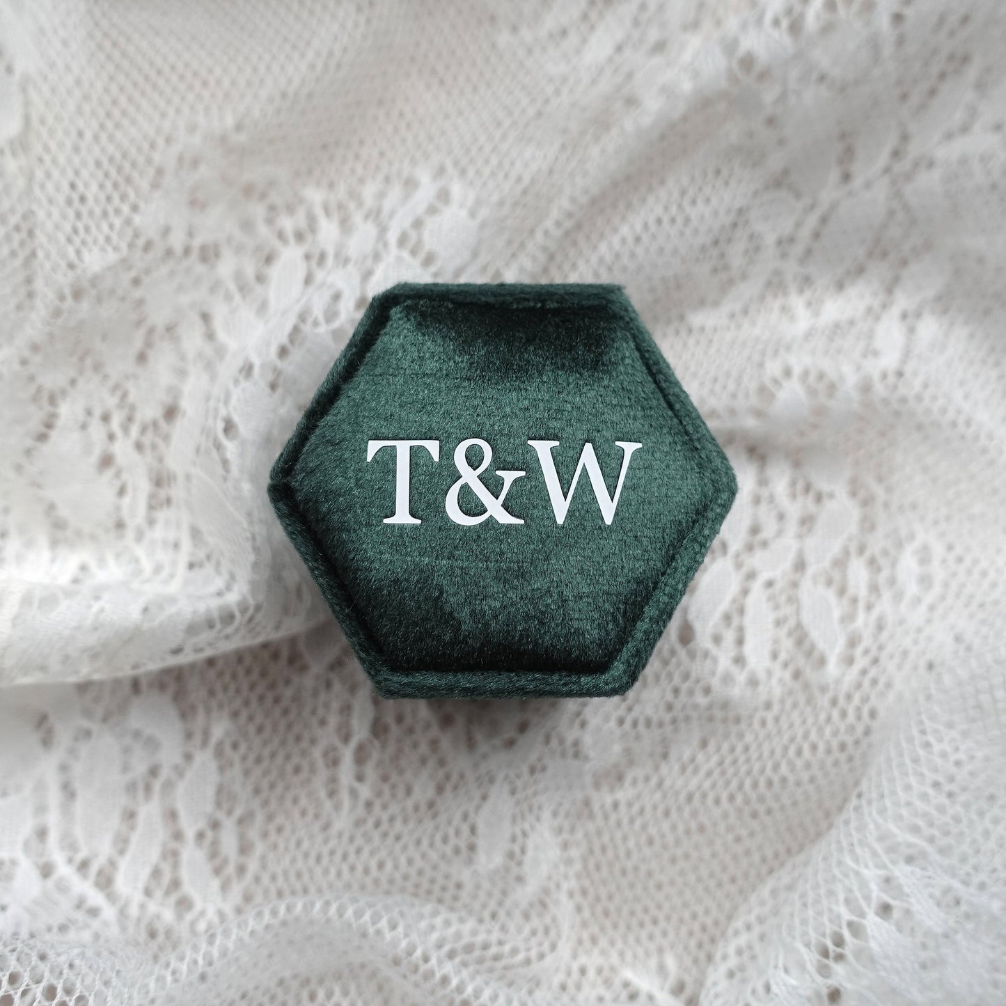 Personalized Velvet Ring Box