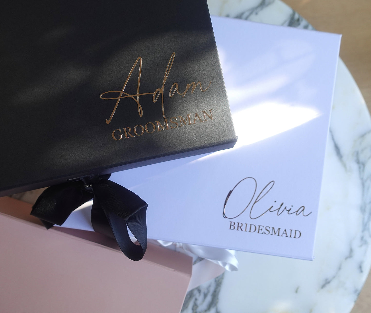 MAGNETIC Luxury Personalised Gift Box with Ribbon