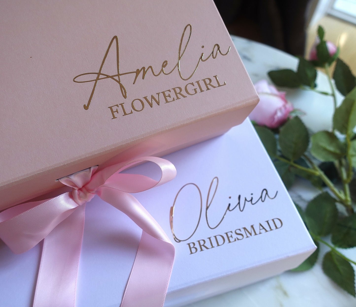 MAGNETIC Luxury Personalised Gift Box with Ribbon