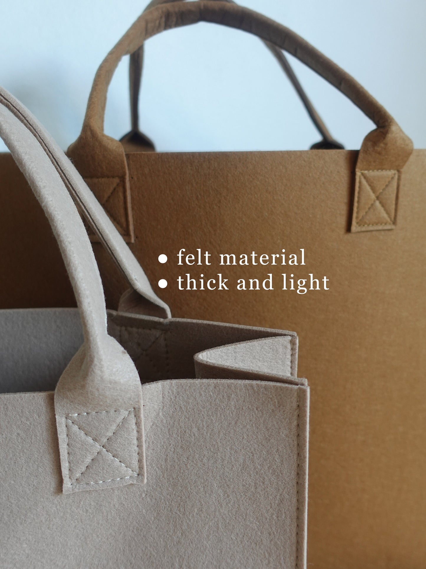Premium Felt Tote Bag,Personalized Bag