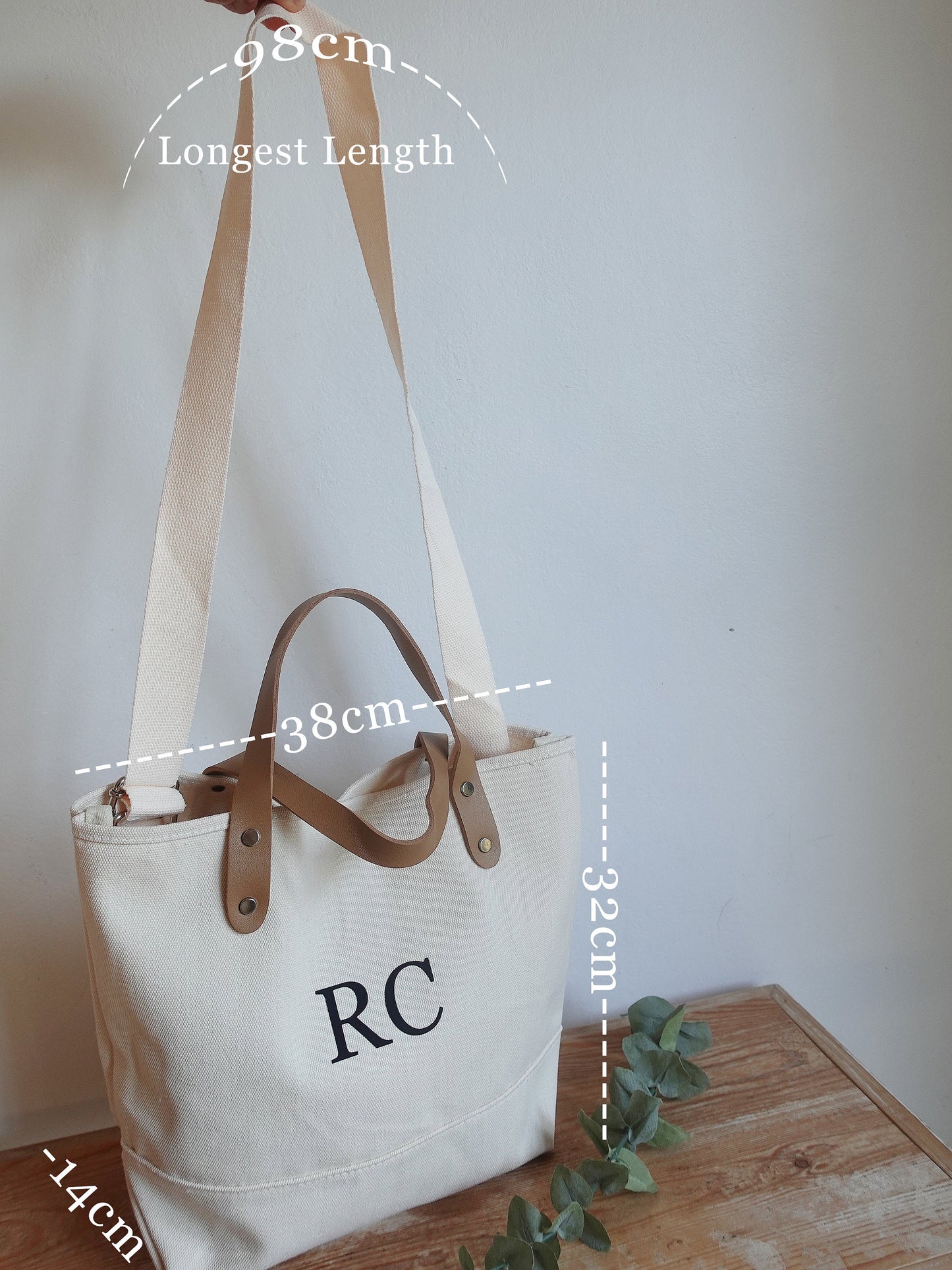 Personalized Canvas Crossbody Bag