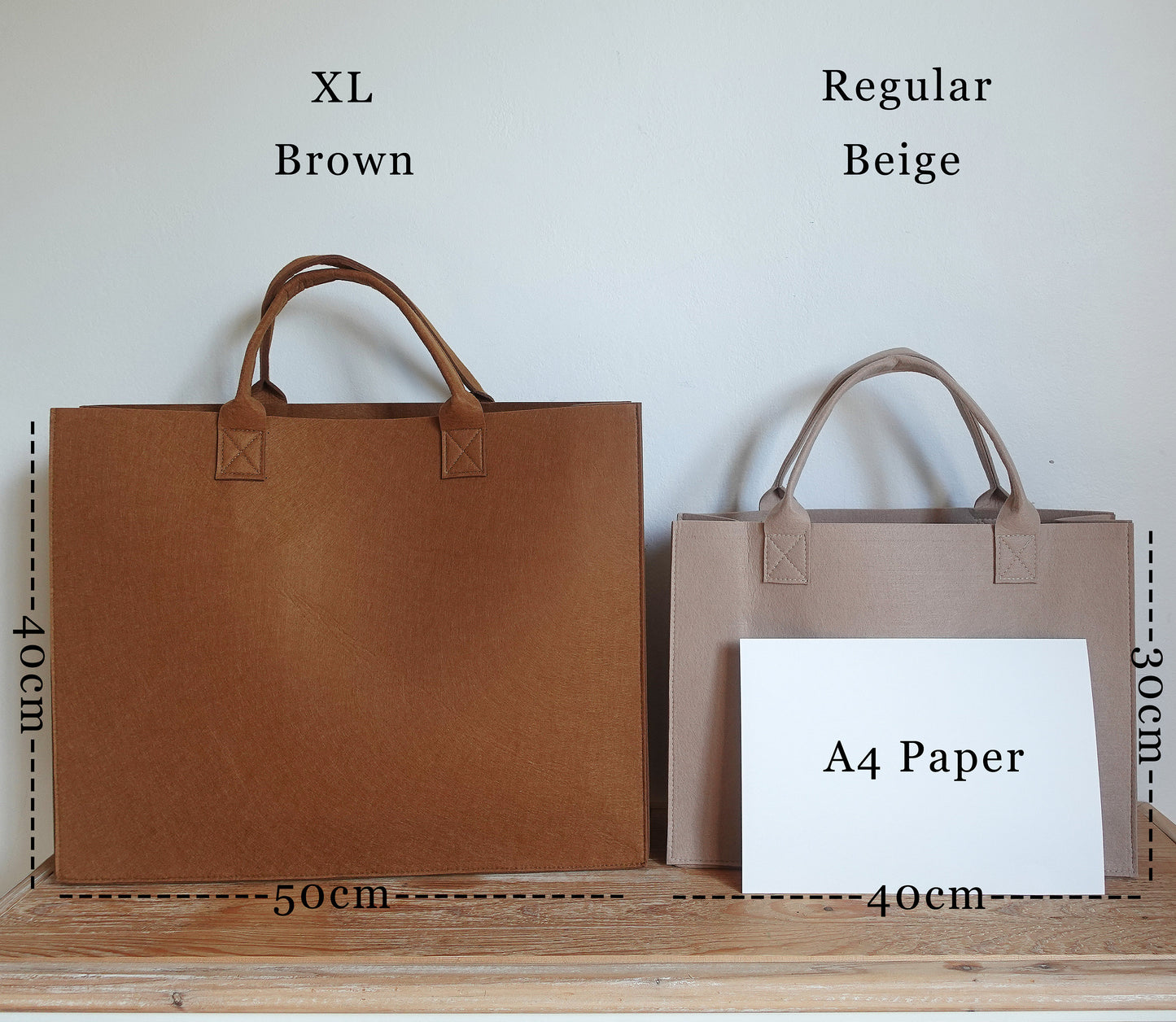 Premium Felt Tote Bag,Personalized Bag