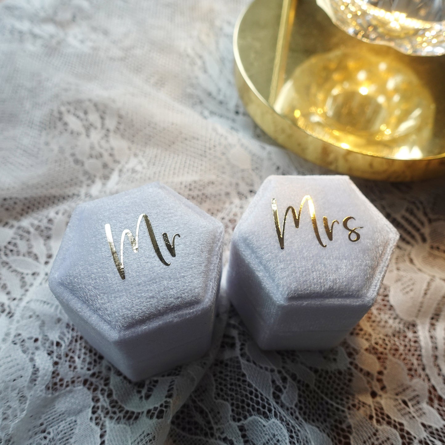 Personalized Velvet Ring Box