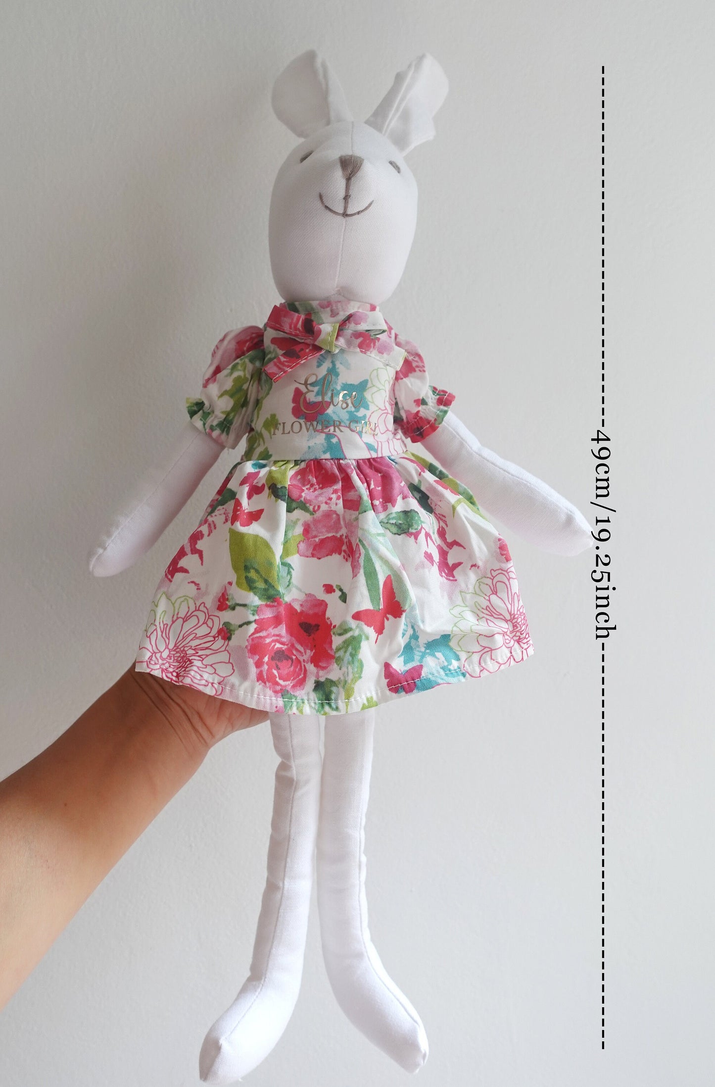 Personalized Bunny Rabbit, Flower Girl Proposal Dol