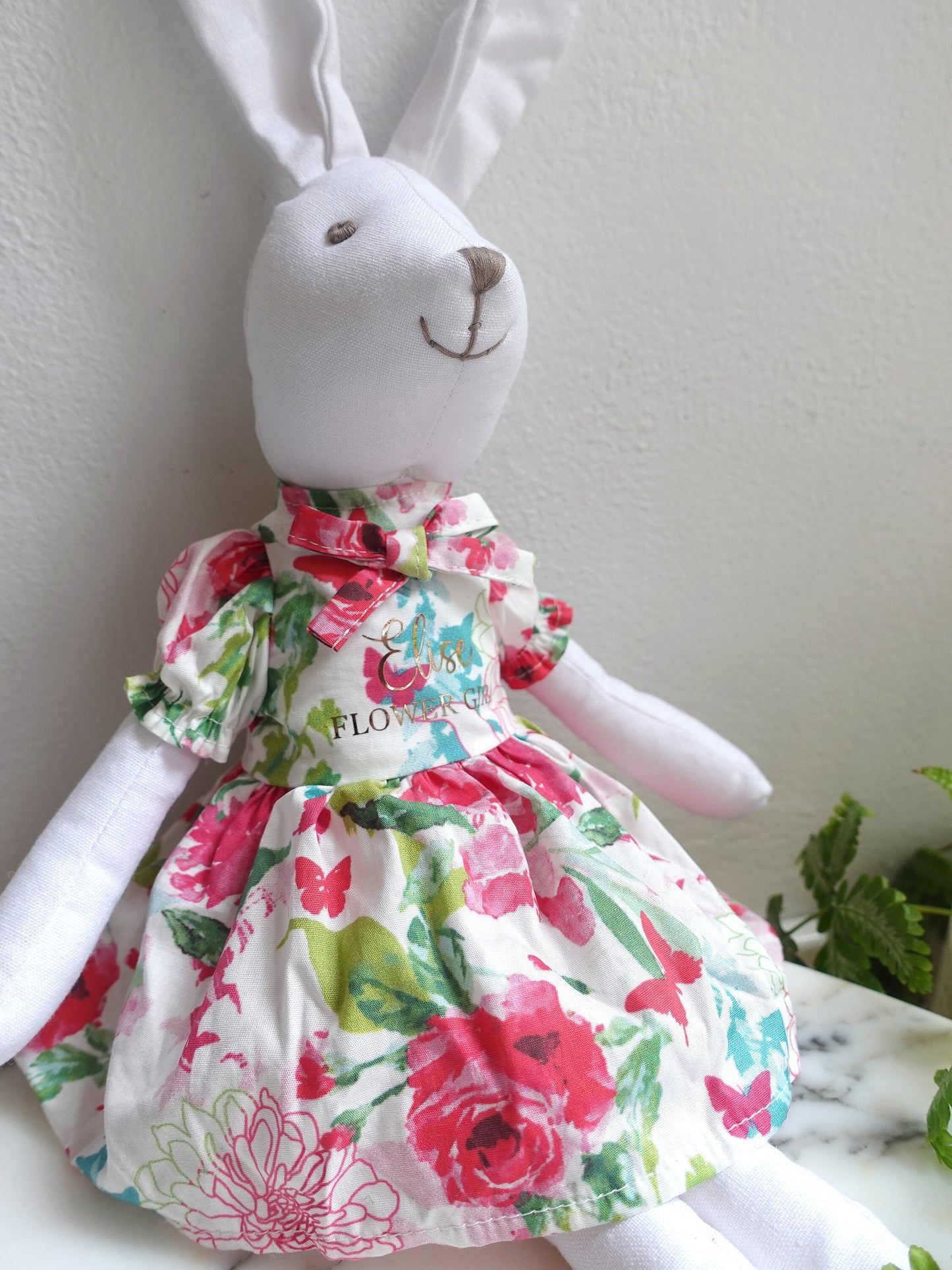 Personalized Bunny Rabbit, Flower Girl Proposal Dol