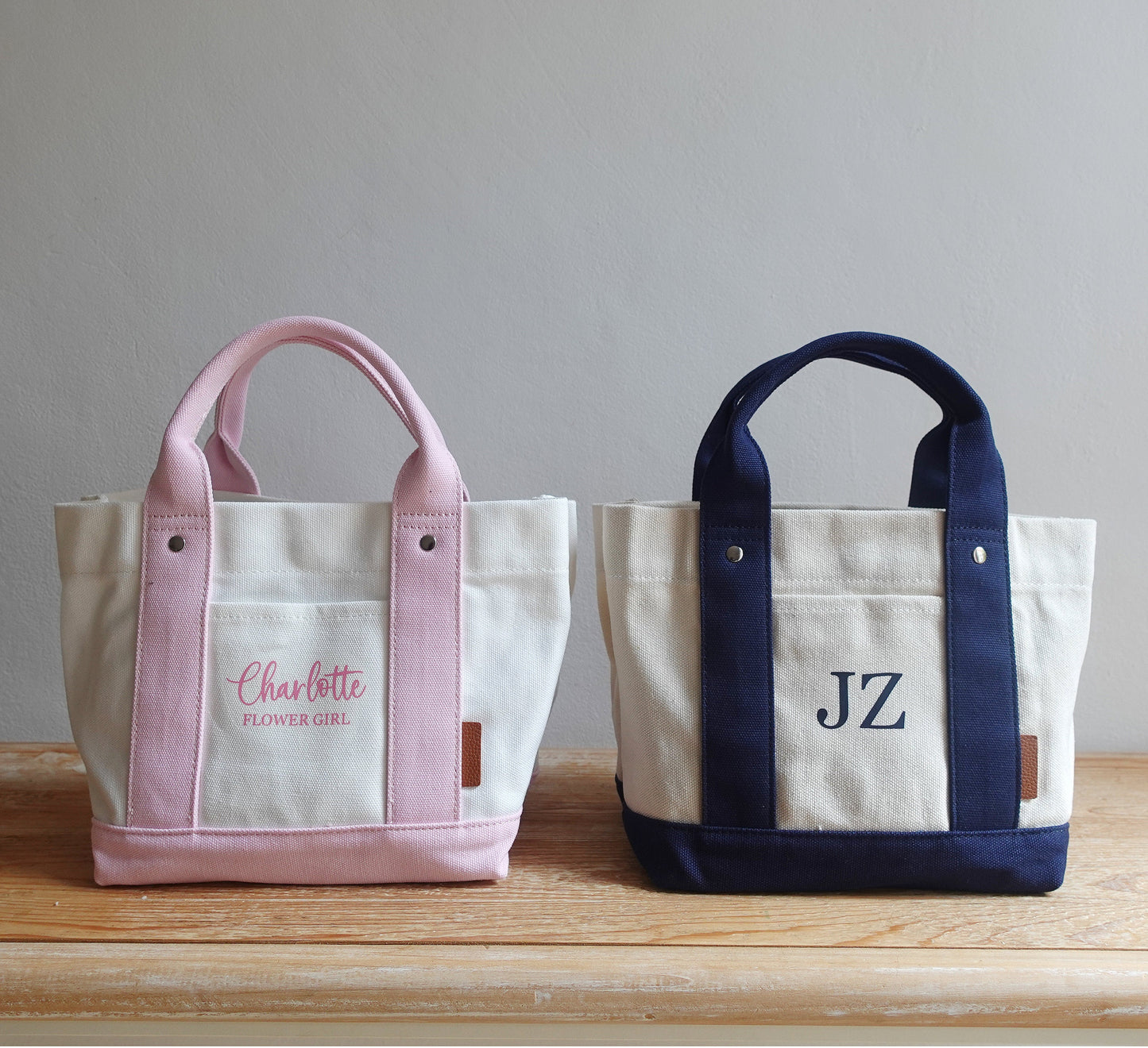 Personalized Mini Canvas Boat Tote Bag