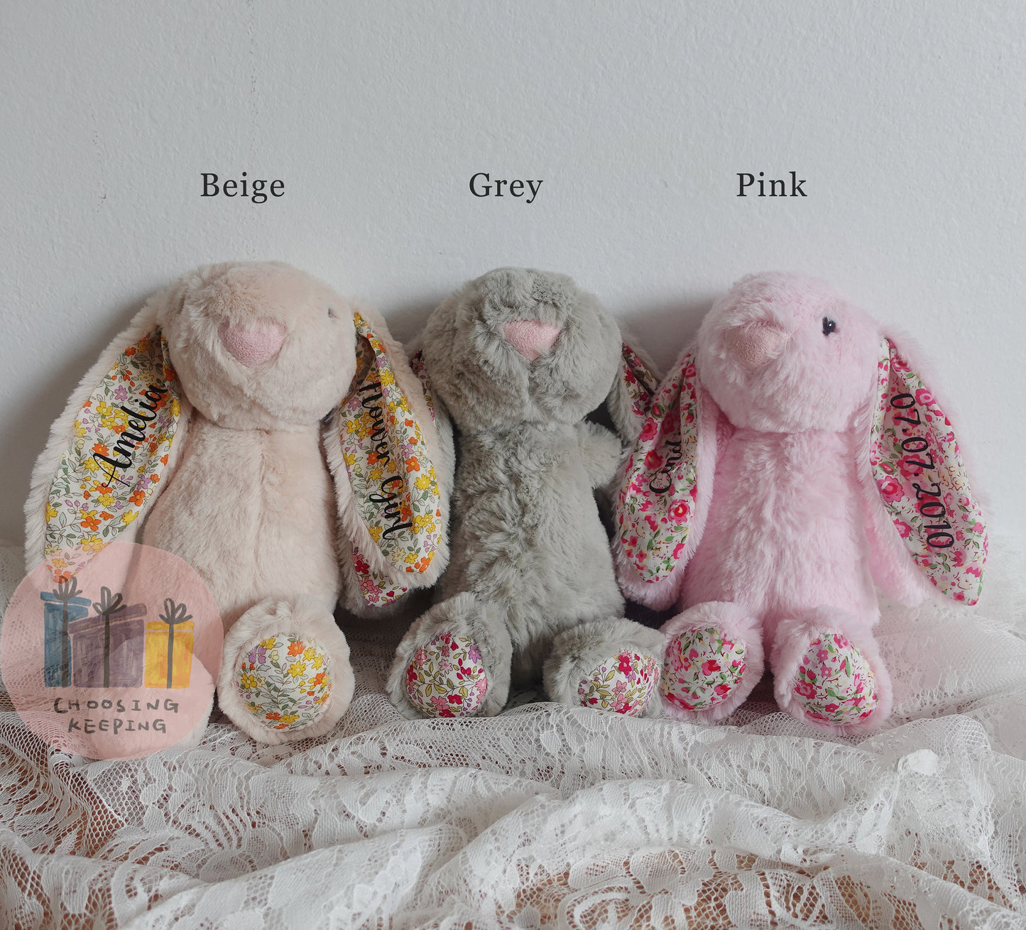Personalised Flower Girl Gift, Easter Bunny