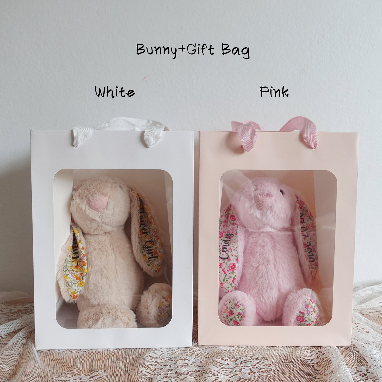 Personalised Flower Girl Gift, Easter Bunny