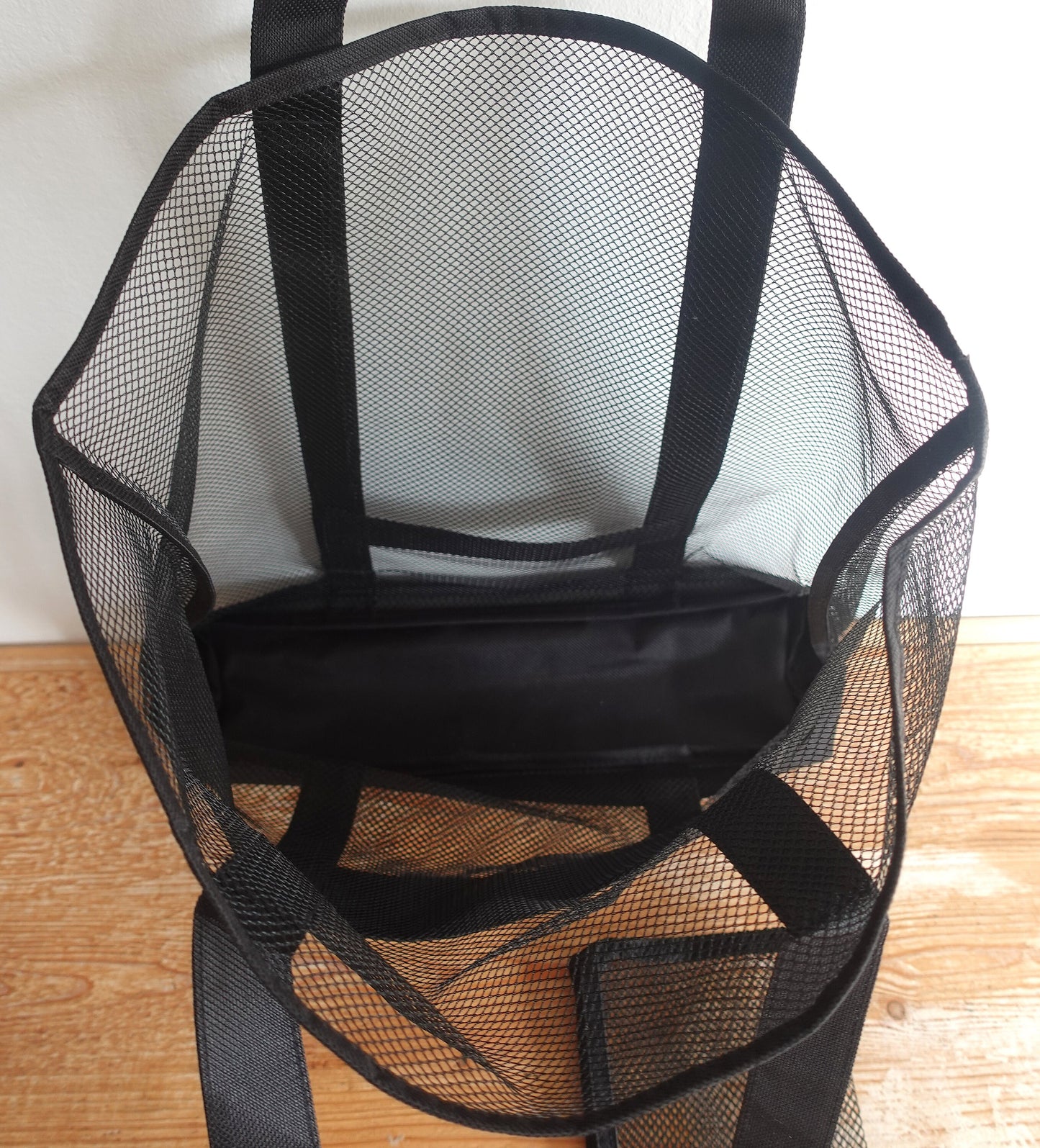 Mesh Personalized Tote Bag with Initials
