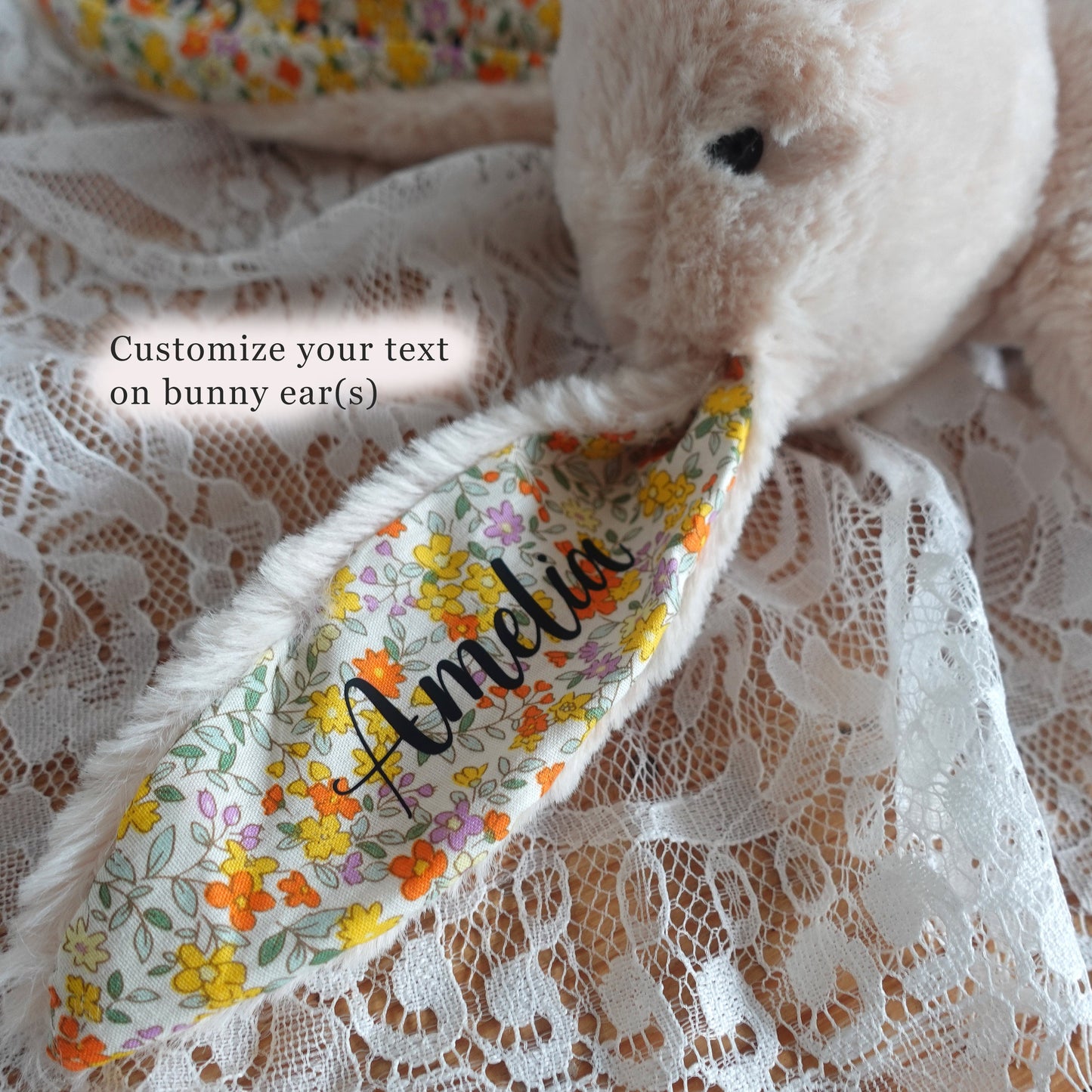 Personalised Flower Girl Gift, Easter Bunny