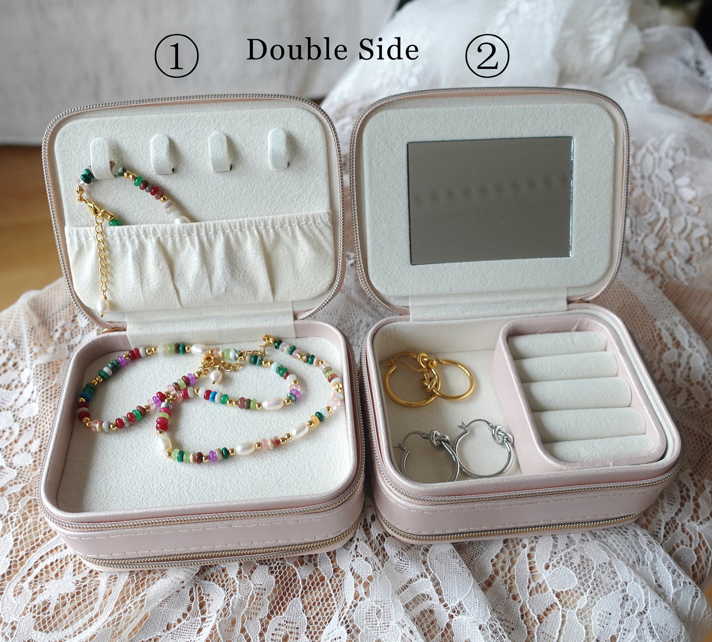 Personalised Jewelry Box With Mirror