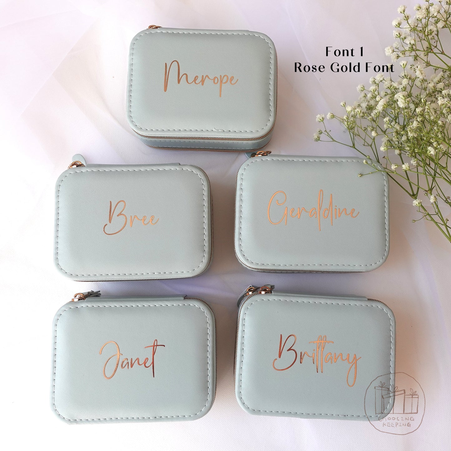 Personalised Jewelry Box With Mirror
