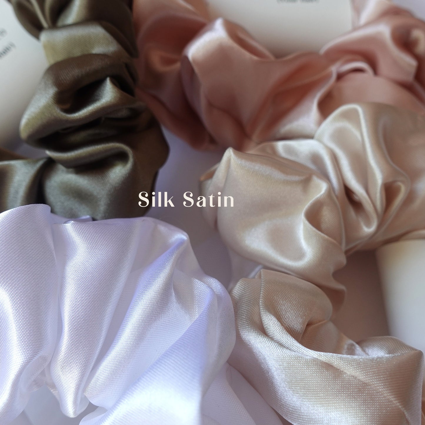 Silk Satin Scrunchies