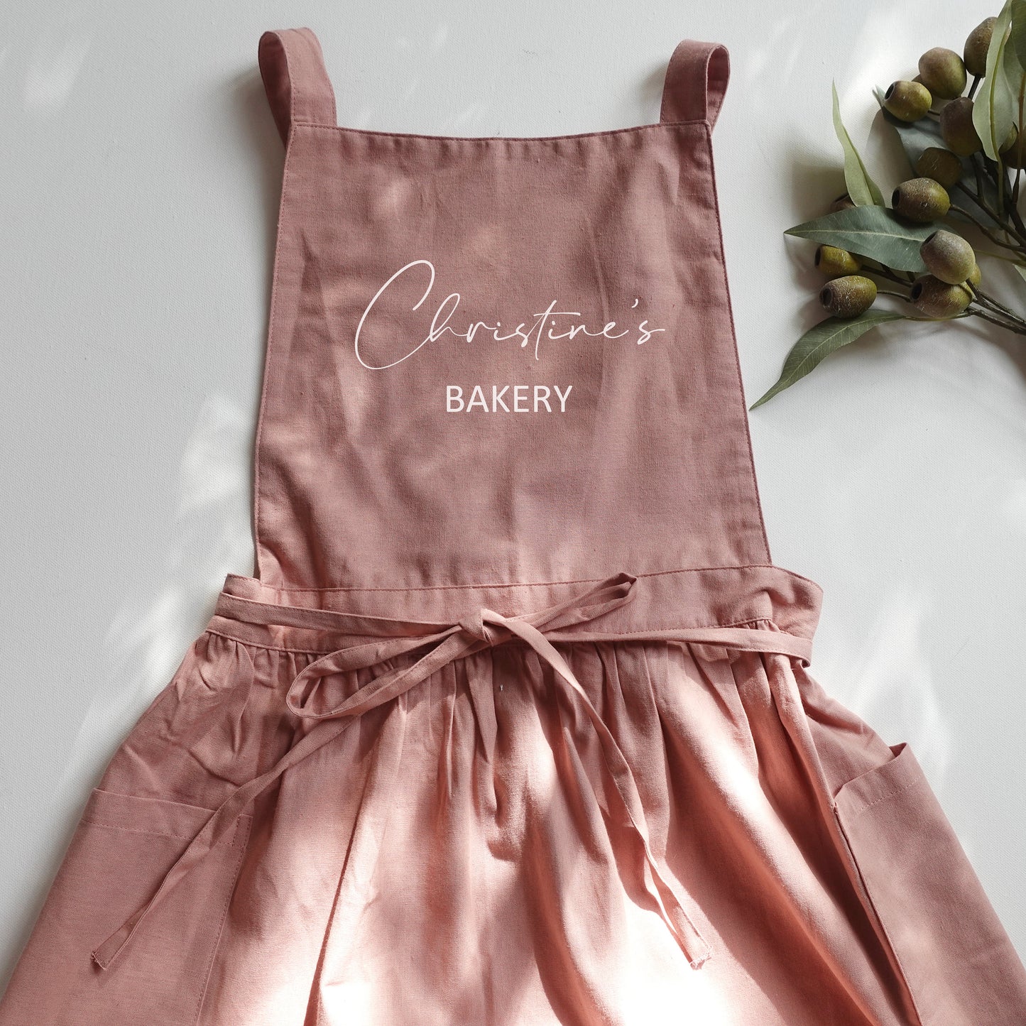 Personalized Apron Dress with Pockets