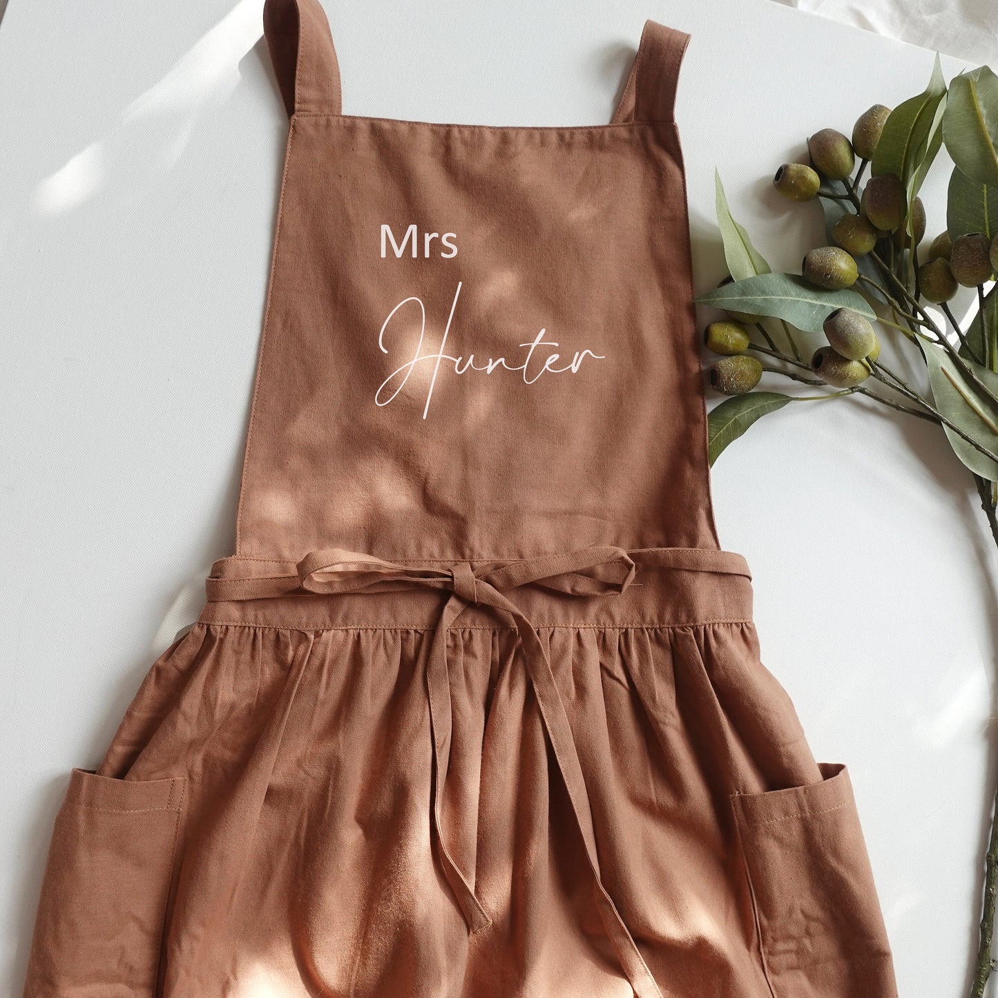 Personalized Apron Dress with Pockets