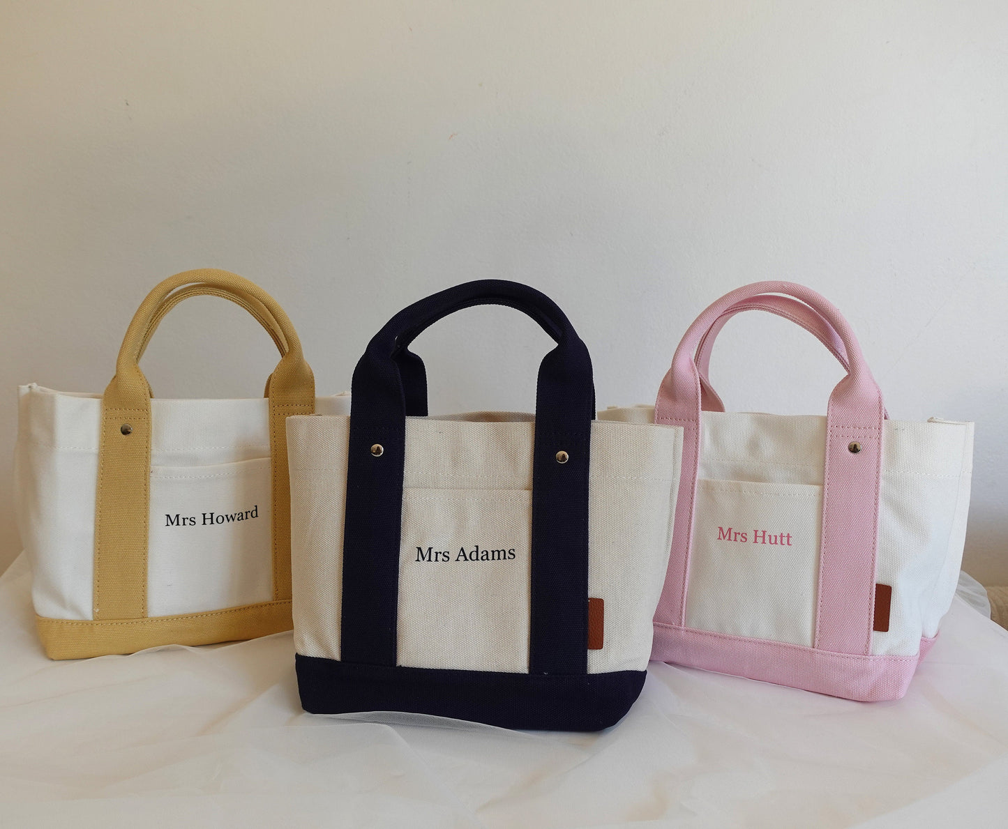 Personalized Mini Canvas Boat Tote Bag