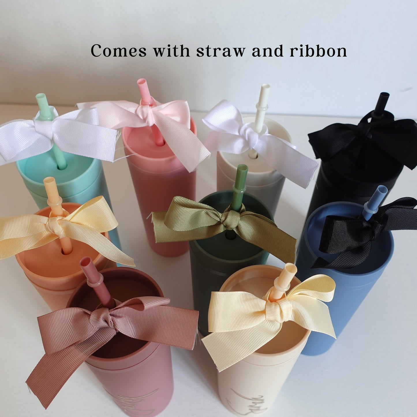Personalised Skinny Tumbler with Straw