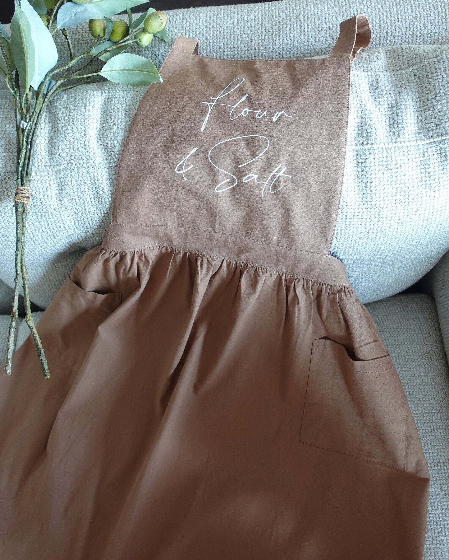 Personalized Apron Dress with Pockets