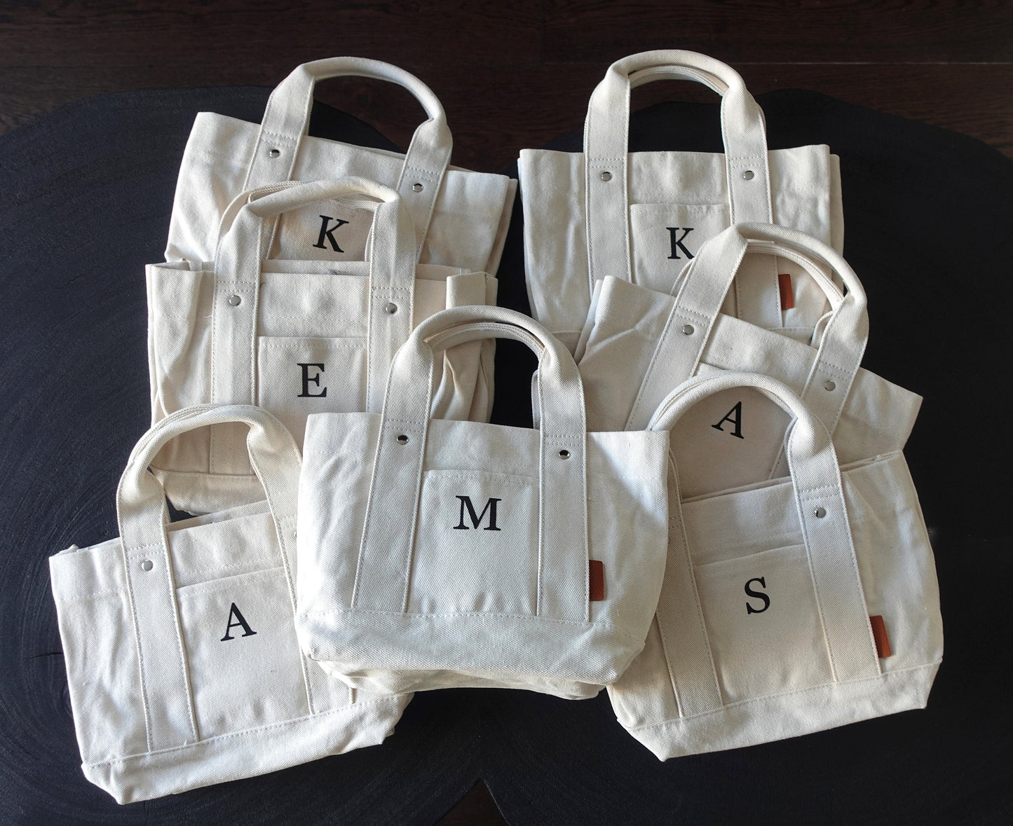 Personalized Mini Canvas Boat Tote Bag