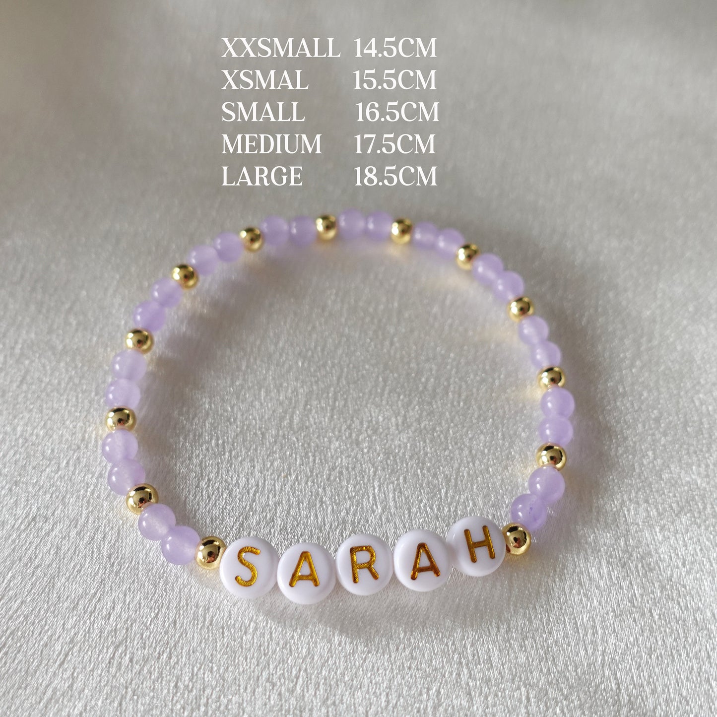 Custom Name Beaded Bracelet, Personalized Gif