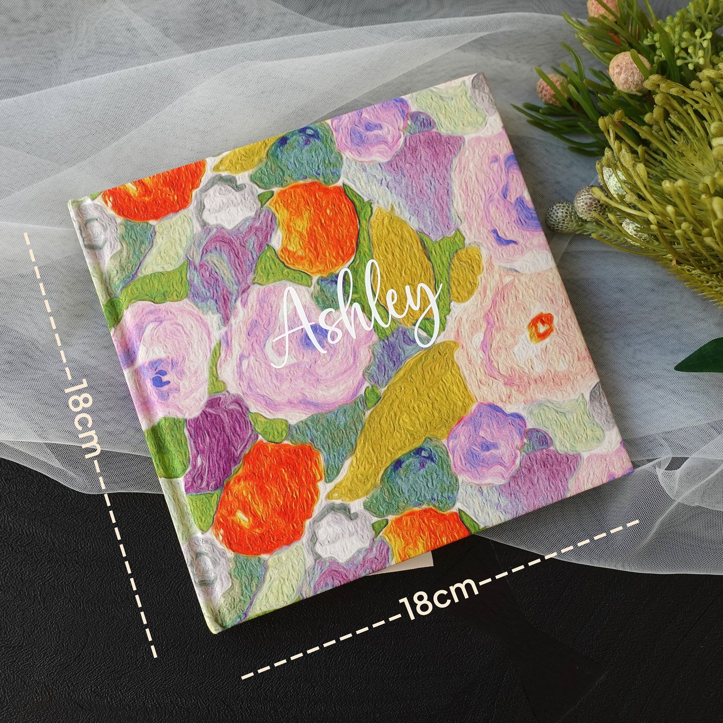 Personalized Floral Notebook, Journal