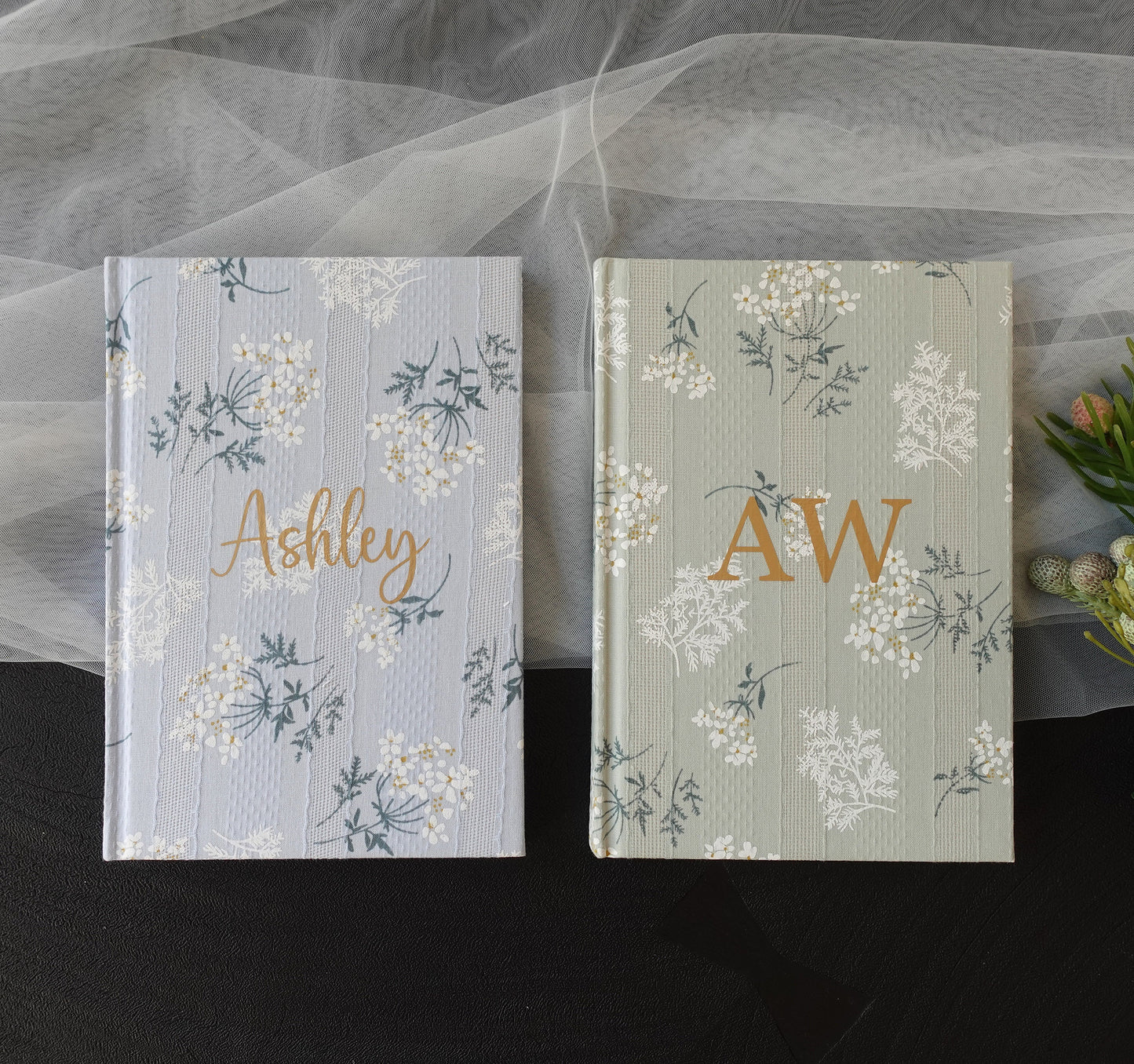 Personalized Floral Lace Notebook,A5 Journal