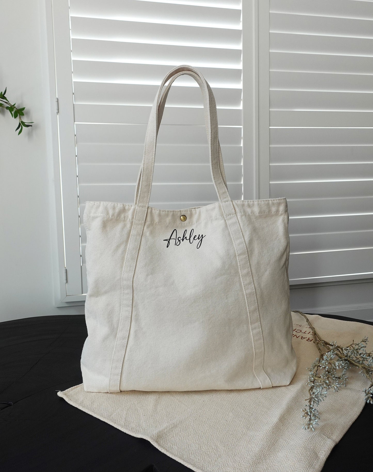 Personalized Canvas Tote Bag