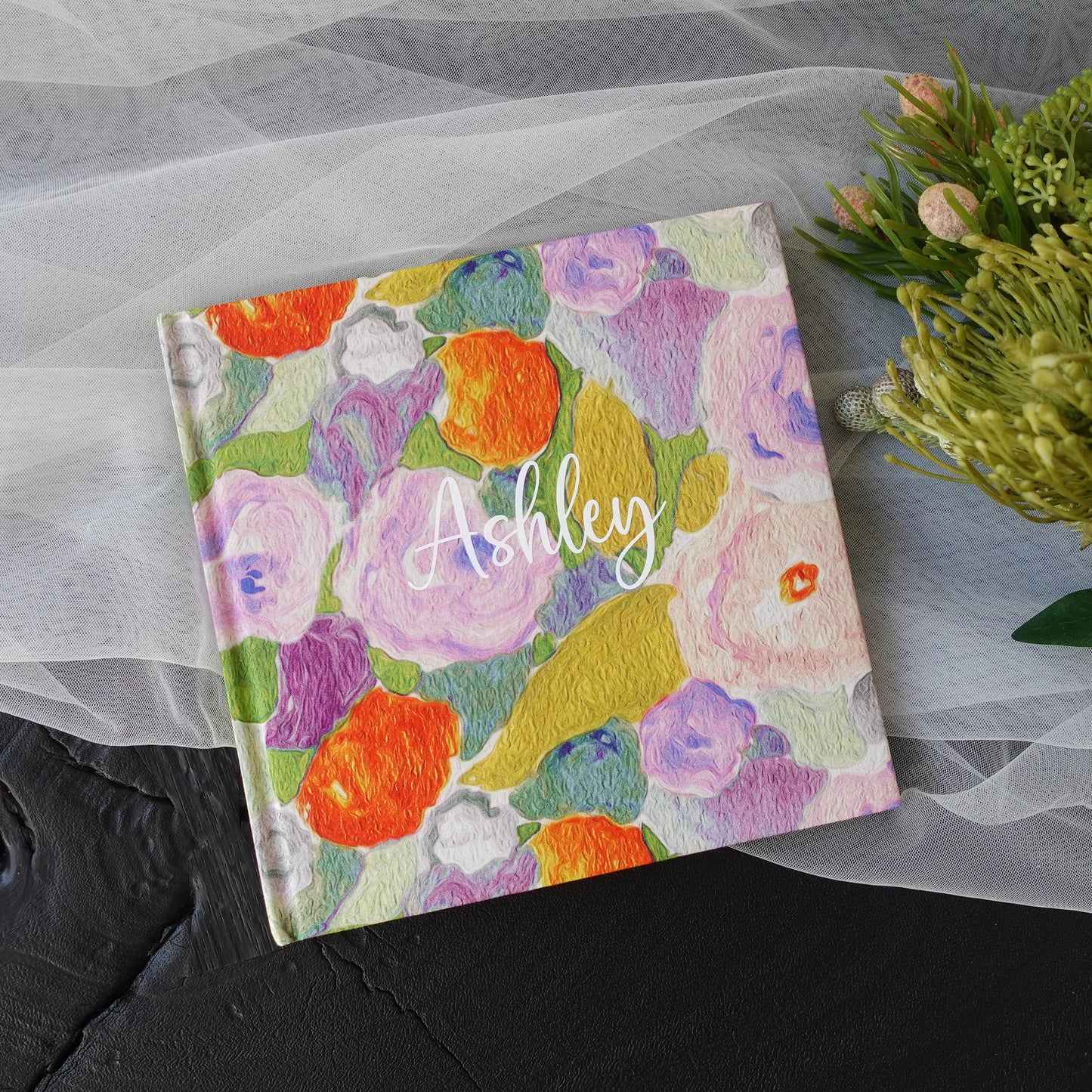 Personalized Floral Notebook, Journal