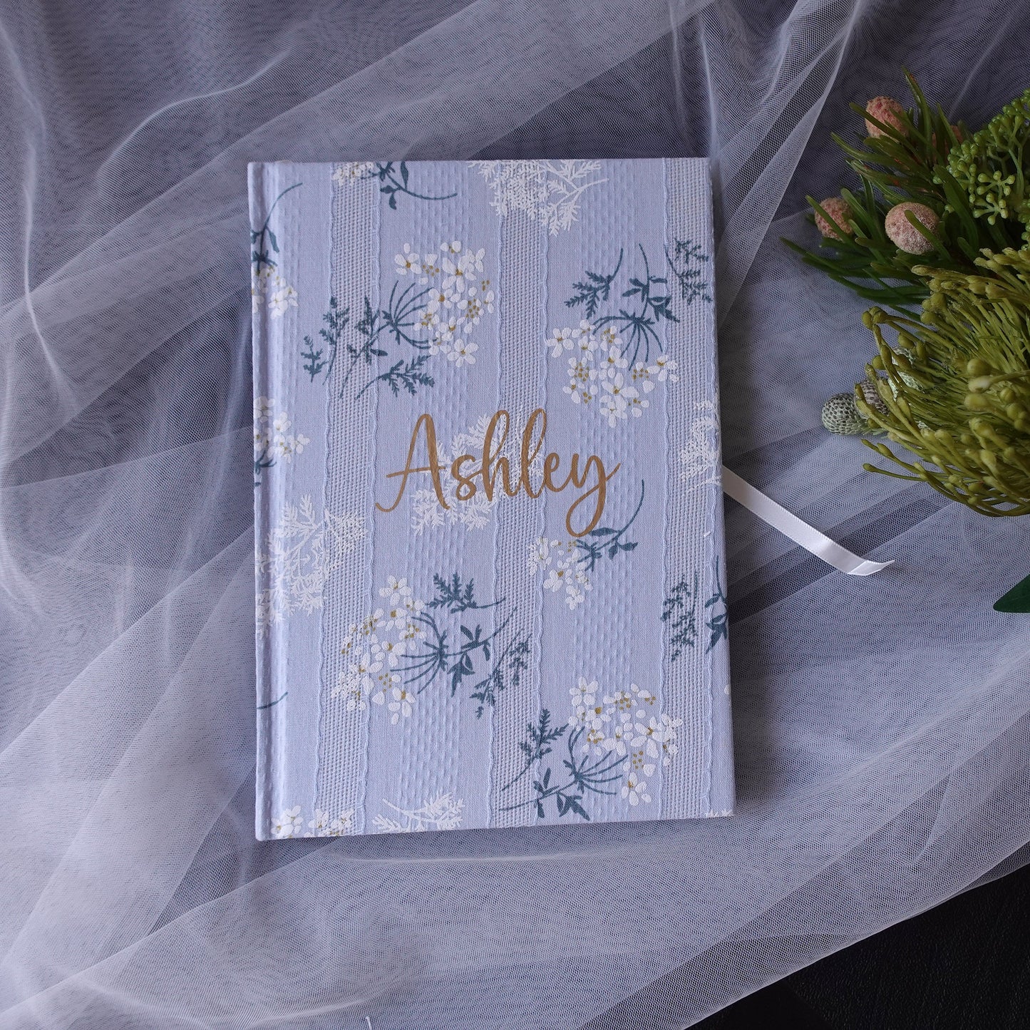 Personalized Floral Lace Notebook,A5 Journal