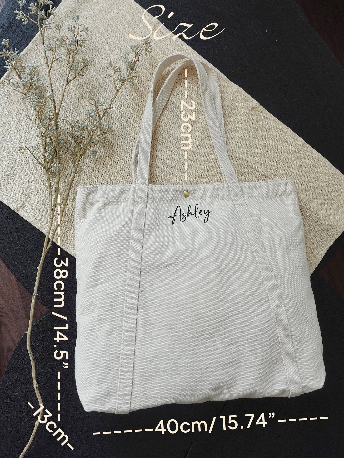 Personalized Canvas Tote Bag