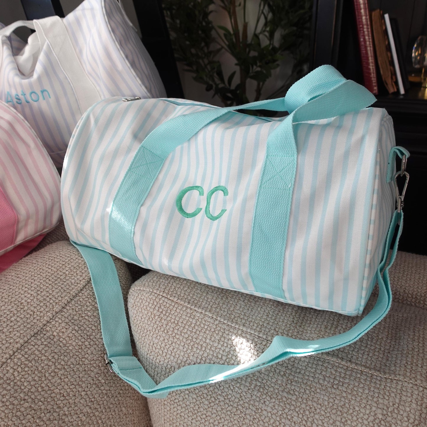 Personalized Kids Duffel Bag,Embroidered Name