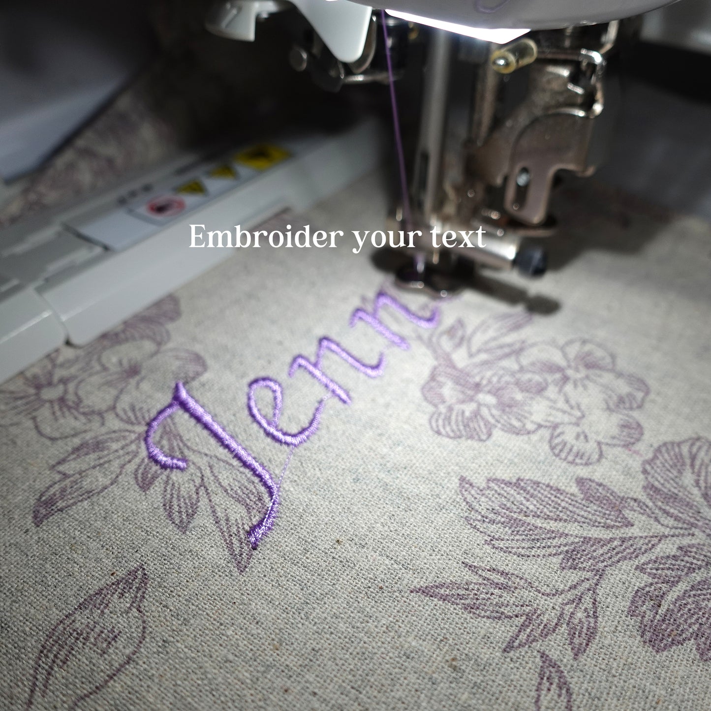 Personalized Floral Linen Apron Dress
