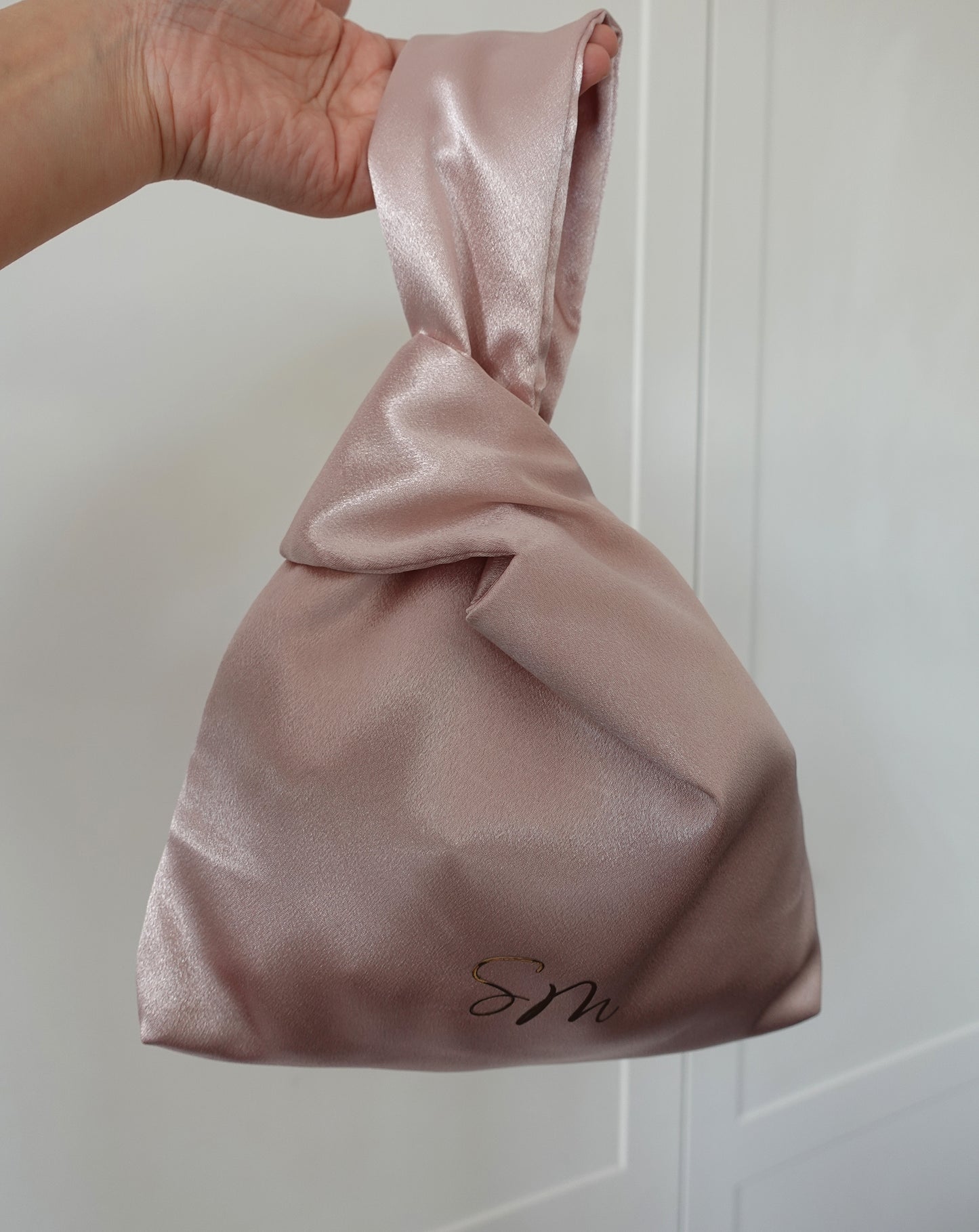 Personalized Mini Silk Stain Knot Bag