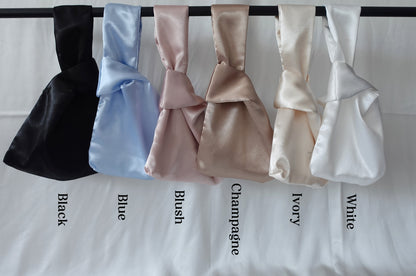 Personalized Mini Silk Stain Knot Bag