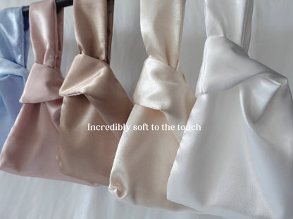 Personalized Mini Silk Stain Knot Bag