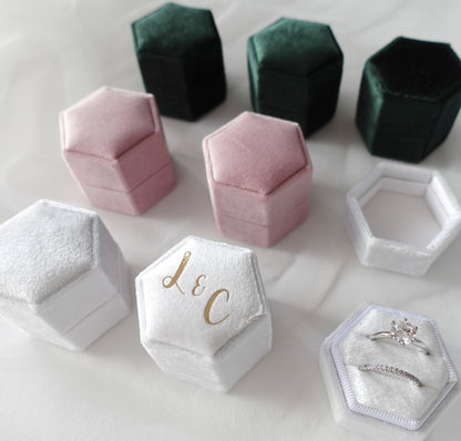 Personalized Velvet Ring Box